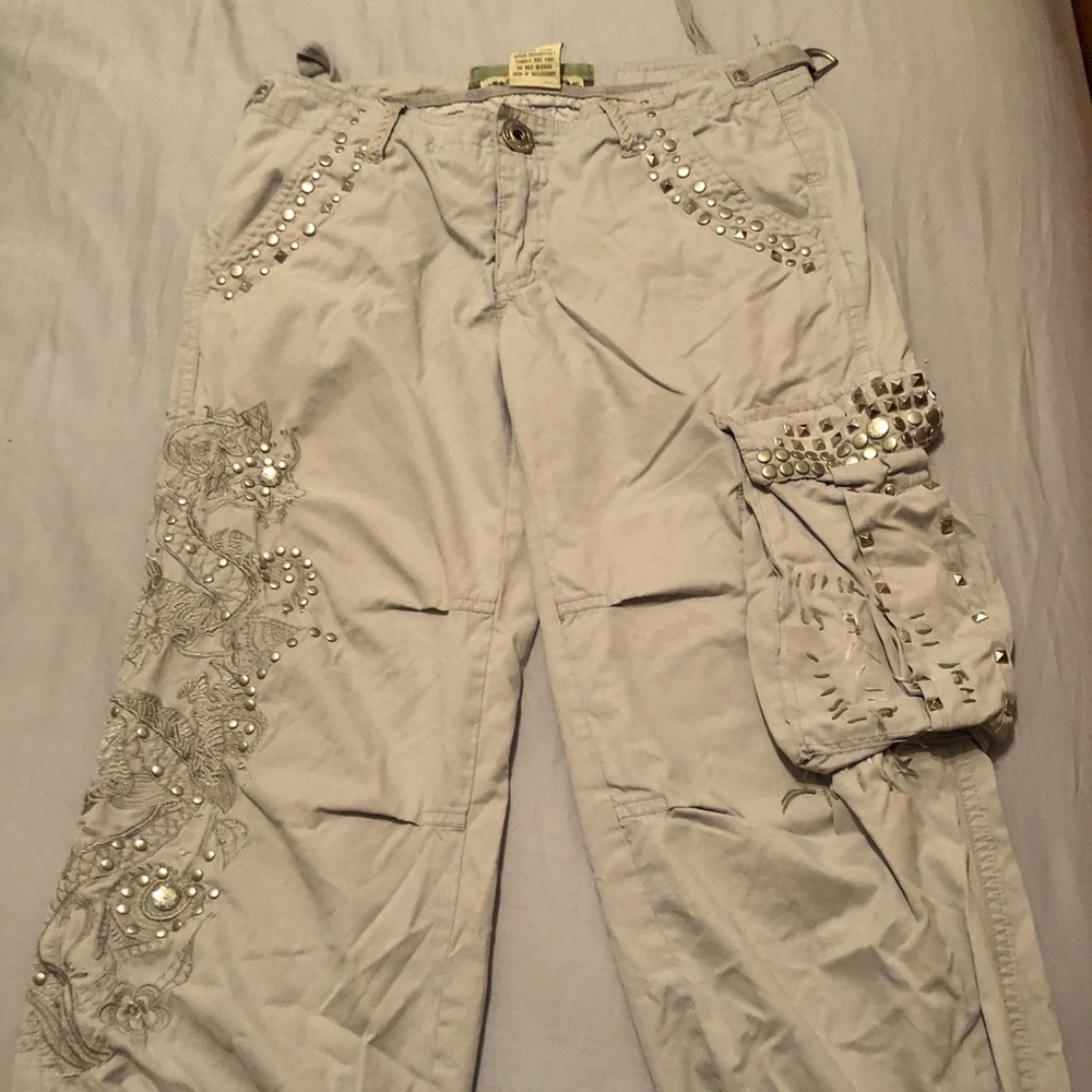 Miss Me cropped cargos